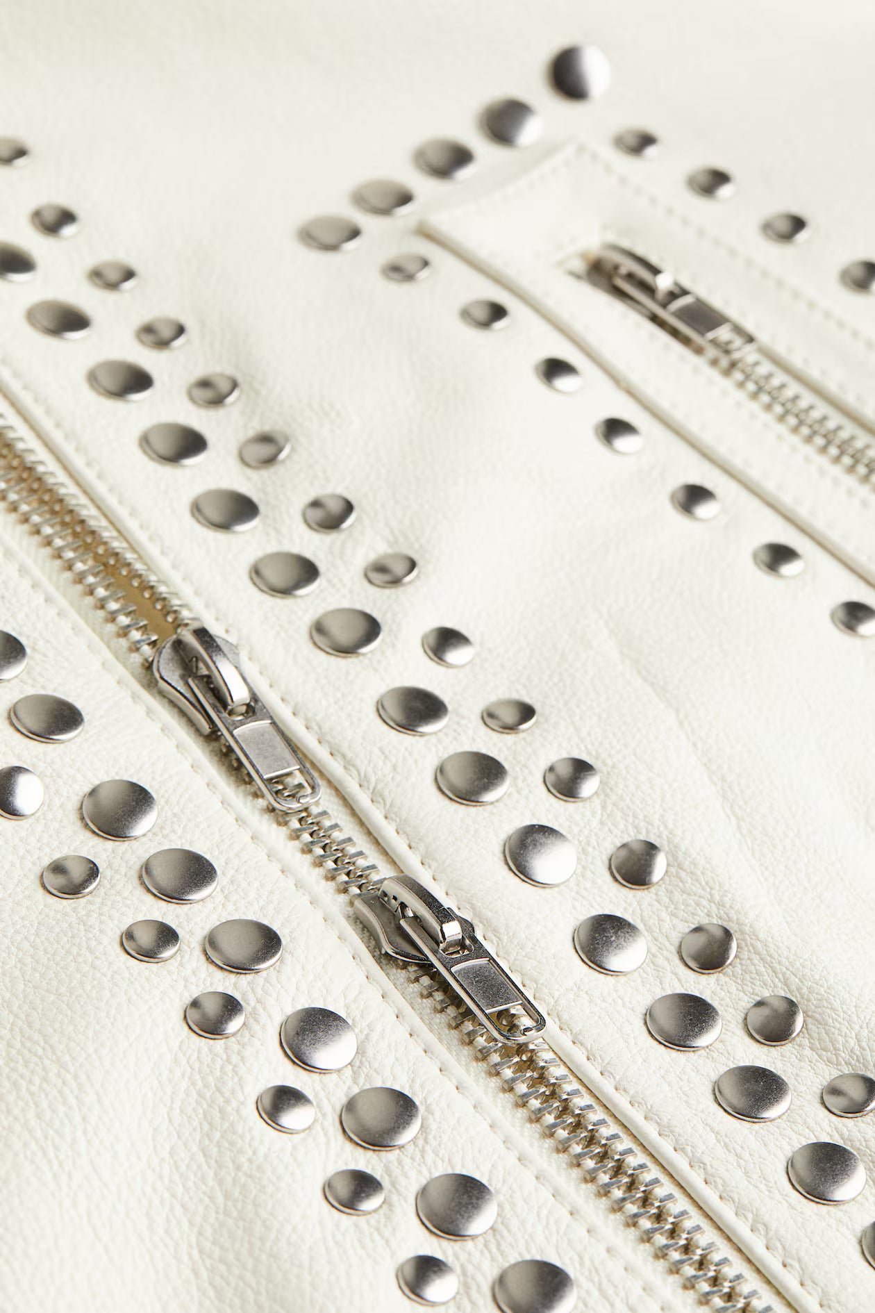 Studded Leather Biker Jacket