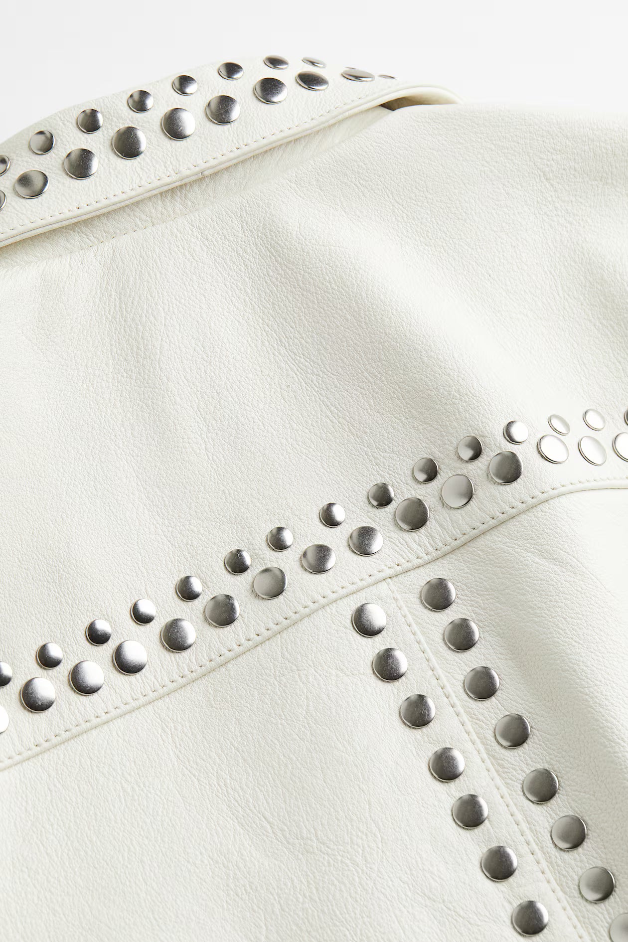 Studded Leather Biker Jacket